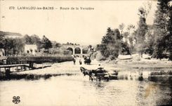 CPA LAMALOU les BAINS Route de la Verniere