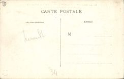 CPA LAMALOU les BAINS L'Orb en aval de la Passerelle Au fond les montagnes silencieuses