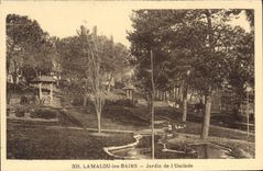 CPA LAMALOU les BAINS Jardin de l Usclade