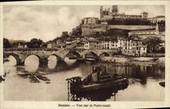 CPA Beziers Vue sur le Pont neuf