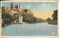 CPA BEZIERS L'Orb et la Cathedrale
