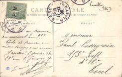 CPA 79eme Regiment d'Infanterie Cantine du Bataillon Mme Ober Militaria