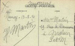 CPA NANCY La Gare prise de la Place Thiers