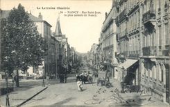 CPA NANCY Rue Saint Jean La Plus animee de nancy