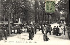 CPA NANCY La Pepiniere Unee Allee