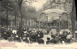 CPA NANCY La Pepiniere Kiosque de Musique Militaria