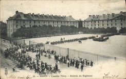 CPA Nancy Caserne Thiry Rentree du Regiment 