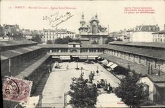 CPA Nancy Marche Couvert Eglise Saint Sebastien 