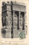 CPA Arles Eglise St Trophisme Statues du Porche 