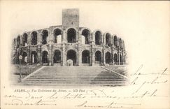CPA Arles Vue Exterieure des Arenes 