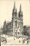 CPA Marseille L'Eglise St Vincent de Paul Les Reformes Tramway