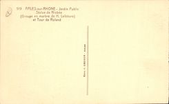 CPA Arles sur Rhone Statue de Niobee 