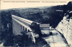 CPA Environs d'Aix en Provence Roquefavour Vue Panoramique sur l'Aqueduc 