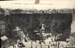 CPA Marseille Perspective des Allees de Meilhan et des Capucines 