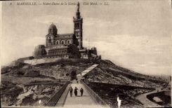 CPA Marseille Notre Dame de la Garde Cote Nord 