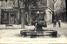 CPA Aix en Provence Cours Mirabeau fontaine d'eau Thermale 
