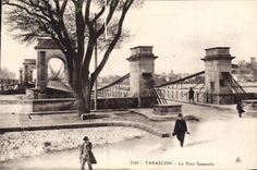CPA Tarascon le Pont Suspendu 