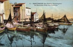 CPA Martigues la Venise Provencale le nouveau Coin des peintres Bateaux