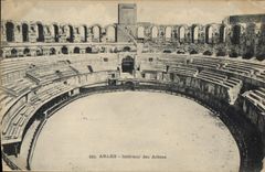 CPA Arles interieur des Arenes 