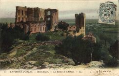 CPA Environs d'Arles Mont Major les Ruines de l'Abbaye 