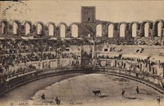 CPA Arles courses de taureaux 