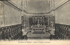 CPA Chartreuse de Valbonne Choeur et Chapelle interieur 