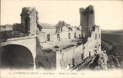 CPA Environs d'Arles Mont Major Ruines de l'Abbaye 