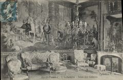CPA Aix en Provence L'Archeveche Salon des Gobelins 