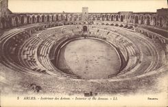 CPA Arles Interieur des Arenes 