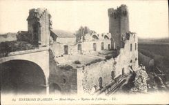 CPA Environs d'Arles Mont Major Ruines de l'Abbaye 