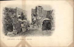 CPA Les Baux Les Ruines 