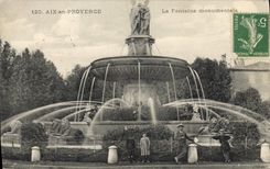 CPA Aix en Provence La Fontaine monumentale 