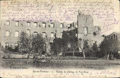 CPA Aix en Provence Ruines du Chateau de Puy Ricar 