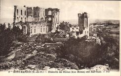 CPA Monmajour B du R Ensemble des Ruines Aux Moines cote sud ouest 