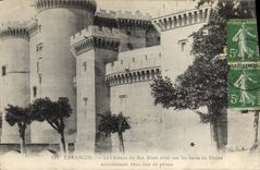 CPA Tarascon Le Chateau du Roi Rene situe sur les bords du Rhone 