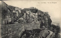 CPA Les Baux - Vue des Remparts