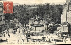 CPA Marseille - Carrefour des Allees de Meilhan et des Capucines Tramwau