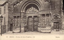 CPA Portique de Saint-Trophime Arles