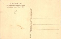CPA Les Vaux Ruines du Chateau demoli sous Louis XI en 1483