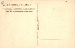 CPA Jeune fille et vieilles pierres a Saint Remy