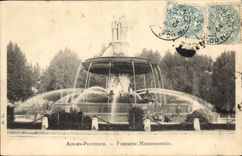 CPA Aix en Provence Fontaine Monumentale
