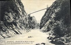 CPA Dauphine Route de la Mure a Mens Le Pont de Ponsonnas sur le Drac