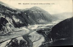 CPA Dauphine La Ligne de la Mure et le Drac