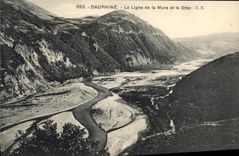 CPA Dauphine La Ligne de la Mure et le Drac