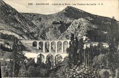 CPA Dauphine Ligne de la Mure Les Viaducs de Louilla