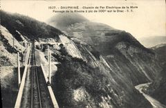 CPA Dauhpine Chemin de Fer Electrique de la Mure Passage de la Rivoire