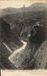 CPA Le Dauphine Ligne de la Mure Les Abismes du Drac et le Mont Aiguille