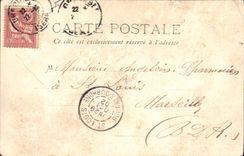 CPA Ligne de la Mure Passage de la Rivoire sur le Drac et le Mont Alguille