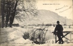 CPA Les Bord de l'Isere Effet de neige