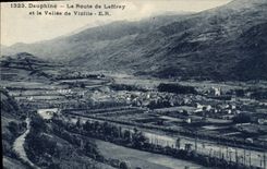 CPA La Route de Laffrey et la Vallee de Vizille